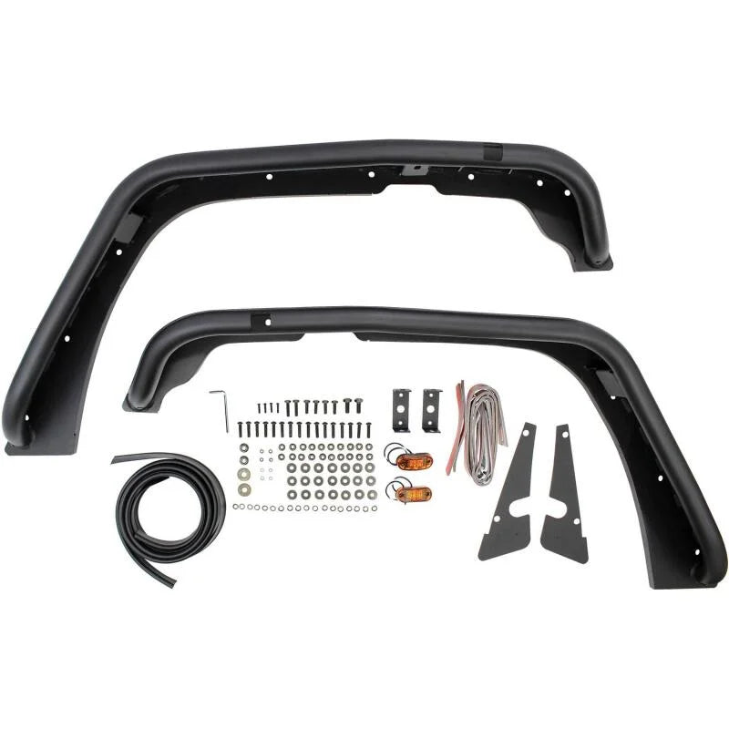 Westin/Snyper 07-17 Jeep Wrangler Tube Fenders - Front - Textured Black - Additional View 14