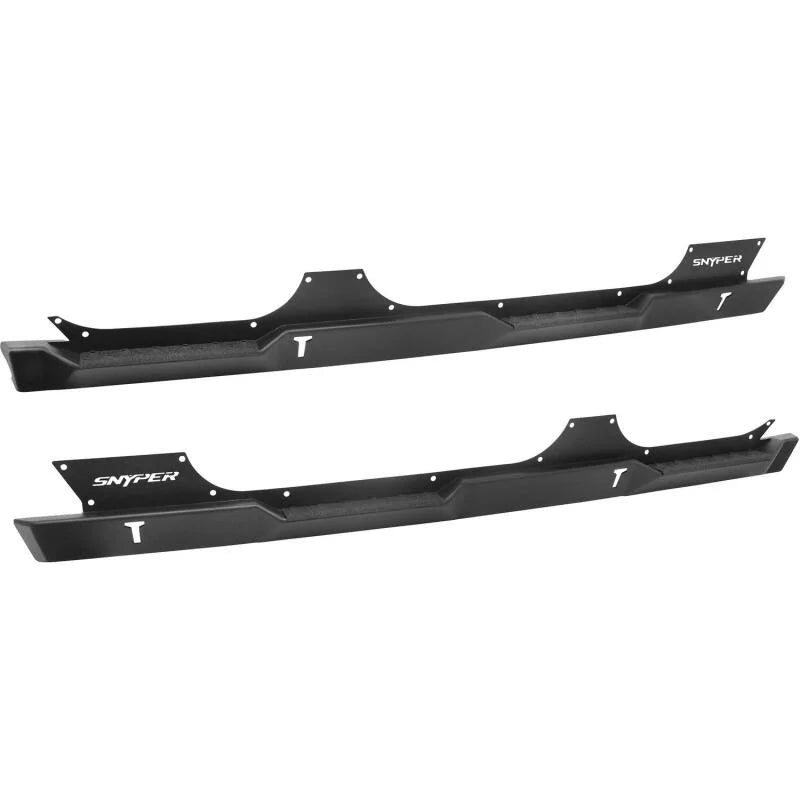 Westin/Snyper 07-17 Jeep Wrangler Unlimited Rock Slider Steps - Textured Black - Side View