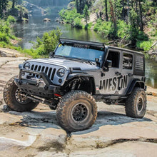 Load image into Gallery viewer, Westin/Snyper 07-17 Jeep Wrangler Unlimited Rock Slider Steps - Textured Black - Additional View 6