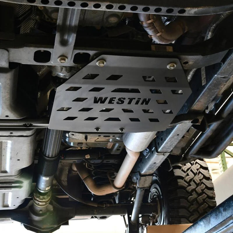 Westin/Snyper 18-21 Jeep Wrangler JL Transfer Case Skid Plate - Textured Black - Additional View 5