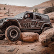 Load image into Gallery viewer, Westin/Snyper 2018+ Jeep Wrangler JL Unlimited 4DR Triple Tube Rock Rail Steps - Textured Black - Side View