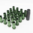 Load image into Gallery viewer, Wheel Mate 12x1.50 48mm Muteki SR48 Dark Green Open End Lug Nuts