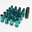 Load image into Gallery viewer, Wheel Mate 12x1.50 48mm Muteki SR48 Green Blue Open End Lug Nuts