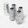 Load image into Gallery viewer, Wheel Mate 12x1.50 48mm Muteki SR48 Satin Silver Open End Locking Lug Nut - Set of 4