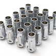 Load image into Gallery viewer, Wheel Mate 12x1.50 48mm Muteki SR48 Satin Silver Open End Lug Nuts