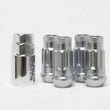 Load image into Gallery viewer, Wheel Mate 14x1.50 Monster Lug Satin Silver Locking Lug Nut  - Set of 4