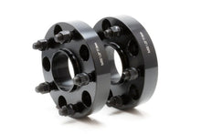 Load image into Gallery viewer, Wheel Mate 5x4.75in to 5x4.75in BP 2in Thick 82.5mm ID 164mm OD 12x1.50 Stud Titanium Adapter - Back View
