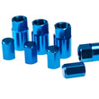 Load image into Gallery viewer, Wheel Mate Aluminum TPMS Valve Stem Cover - Blue Anodize - Side View