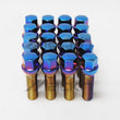 Load image into Gallery viewer, Wheel Mate Mevius 17 Hex 14x1.25 40mm Cone 60 Deg Tap Blue Neon Lug Bolt - Set of 20