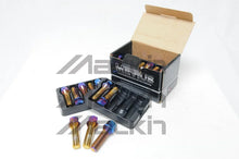 Load image into Gallery viewer, Wheel Mate Mevius Lug Bolt Set of 20 - Black 14x1.50 50mm Ball 14mm RAD - Main Product View