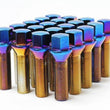 Load image into Gallery viewer, Wheel Mate Mevius Lug Bolt Set of 20 - Blue Neon 12x1.50 50mm Cone 60 DEG TAP - Main Product View