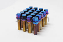 Load image into Gallery viewer, Wheel Mate Mevius Lug Bolt Set of 20 - Chrome Neon 14x1.50 40mm Ball 14mm RAD - Side View