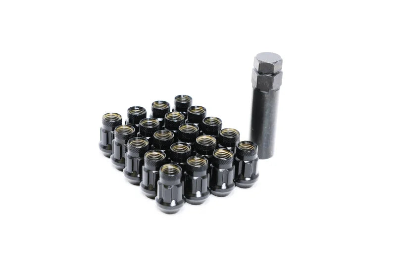 Wheel Mate Monster 35 Locking Lug Nut Set of 4 - Black 14x1.50 - Side View