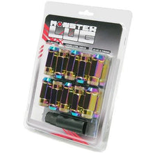 Load image into Gallery viewer, Wheel Mate Monster Locking Lug Nut Set of 4 - Chrome Neon 14x1.50 - Main Product View
