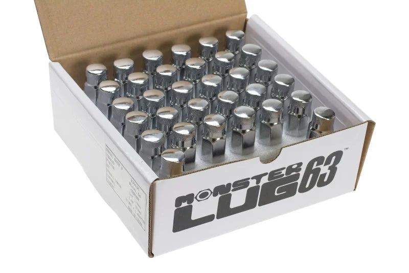 Wheel Mate Monster Lug 63 Nut Set of 32 - Chrome 14x1.50 - Side View
