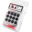 Load image into Gallery viewer, Wheel Mate Monster Lug Nut Caps - Black 14x1.50 - Side View
