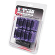 Load image into Gallery viewer, Wheel Mate Monster Open End Lug Nut Set of 20 - Purple 14x1.50 - Side View
