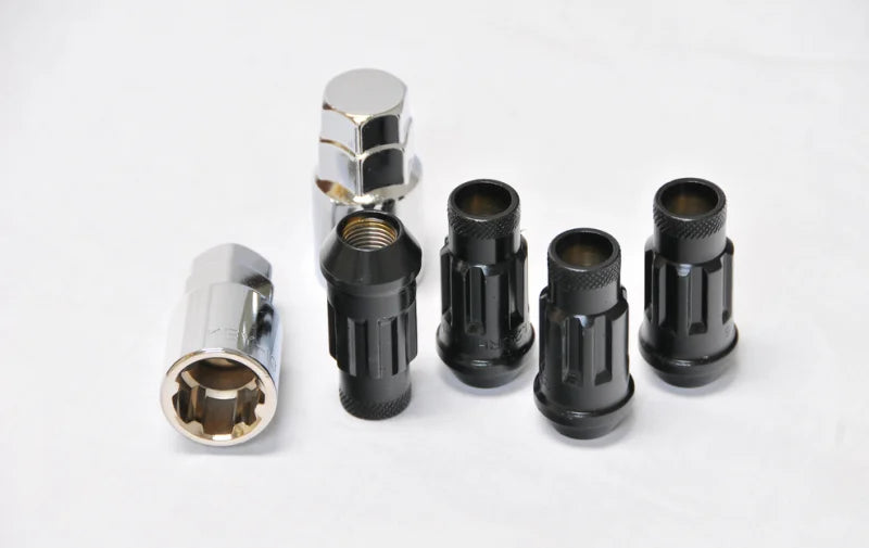 Wheel Mate Monster Open End Lug Nut Set of 4 - Black 1/2in - Main Product View