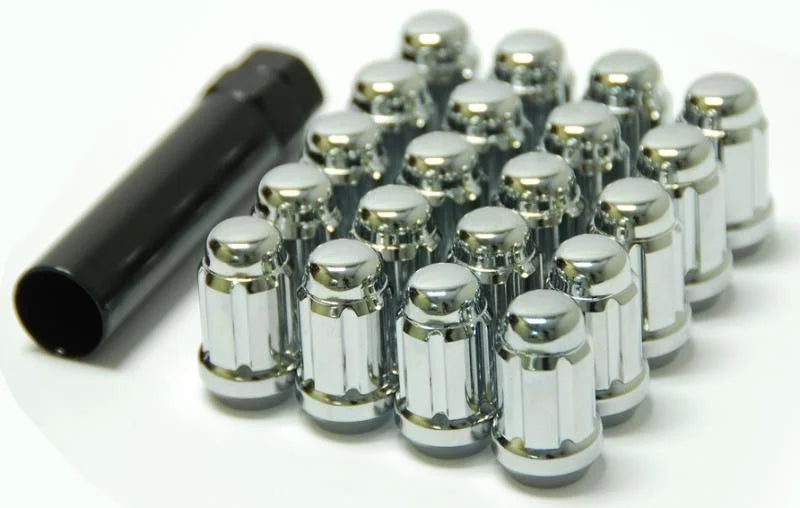 Wheel Mate Muteki Closed End Lug Nuts - Chrome 12x1.25 - Side View