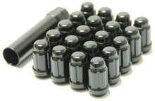 Load image into Gallery viewer, Wheel Mate Muteki Closed End Lug Nuts - Deep Black 12x1.50 - Side View