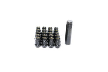 Load image into Gallery viewer, Wheel Mate Muteki HR38 Open End Lug Nuts 12x1.25 Black Chrome / Red Ring - Main Product View