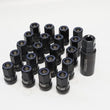 Load image into Gallery viewer, Wheel Mate Muteki HR38 Open End Lug Nuts 12x1.50 Titanium Chrome / Blue Ring