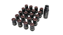 Load image into Gallery viewer, Wheel Mate Muteki HR38 Open End Lug Nuts 12x1.50 Titanium Chrome / Red Ring