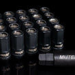 Load image into Gallery viewer, Wheel Mate Muteki HR50 Open End Lug Nuts - Black w/ Black Ring 14x1.50