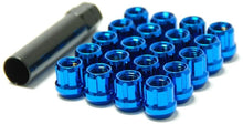 Load image into Gallery viewer, Wheel Mate Muteki Open End Lug Nuts - Blue 12x1.50 - Main Product View