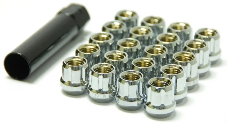Wheel Mate Muteki Open End Lug Nuts - Chrome 12x1.25 - Side View