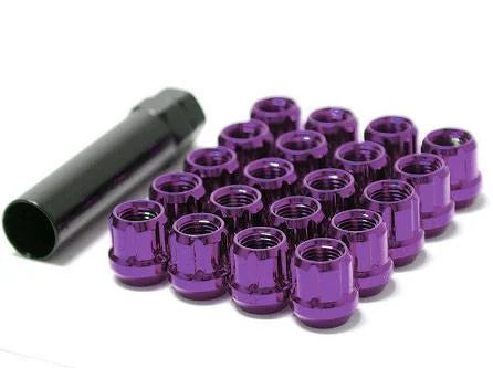 Wheel Mate Muteki Open End Lug Nuts - Purple 12x1.50 - Side View