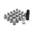 Load image into Gallery viewer, Wheel Mate Muteki SR35 Close End Lug Nuts w/ Lock Set - Satin Silver 12x1.50 35mm