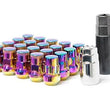 Load image into Gallery viewer, Wheel Mate Muteki SR35 Close End Lug Nuts w/ Lock Set - Red 12x1.25 35mm