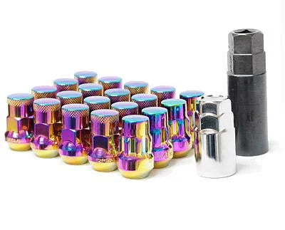 Wheel Mate Muteki SR35 Close End Lug Nuts w/ Lock Set - Red 12x1.50 35mm