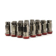 Load image into Gallery viewer, Wheel Mate Muteki SR45-S Lug Nut Kit 12x1.50 - Smoke Titanium w/ Red Washers