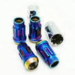 Load image into Gallery viewer, Wheel Mate Muteki SR45R Lug Nut Kit Lock Set 12x1.50 45mm - Burned Blue Neon