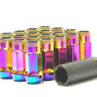Load image into Gallery viewer, Wheel Mate Muteki SR48 Open End Locking Lug Nut Set of 4 - Pink 12x1.50 48mm