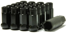 Load image into Gallery viewer, Wheel Mate Muteki SR48 Open End Lug Nuts - Black 12x1.50 48mm - Side View