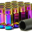 Load image into Gallery viewer, Wheel Mate Muteki SR48 Open End Lug Nuts - Neon 12x1.25 48mm - Side View