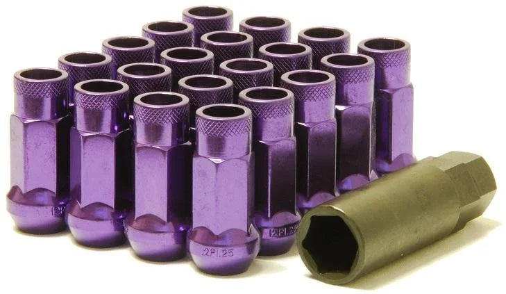 Wheel Mate Muteki SR48 Open End Lug Nuts - Purple 12x1.50 48mm - Main Product View