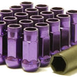 Load image into Gallery viewer, Wheel Mate Muteki SR48 Open End Lug Nuts - Purple 12x1.25 48mm - Side View