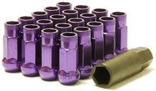 Load image into Gallery viewer, Wheel Mate Muteki SR48 Open End Lug Nuts - Purple 12x1.25 48mm - Side View