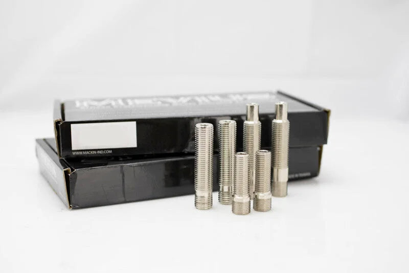 Wheel Mate Stud Conversion M14 x P1.25-M12 x P1.50 / 1.75in L - Nickel Finish (QTY 20) - Main Product View