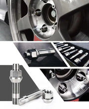 Load image into Gallery viewer, Wheel Mate Titanium Wheel Stud Conversion (Raw Ti) - M14x1.25 to M14x1.5 - 74mm - 60deg Lug Nut - Additional View 5