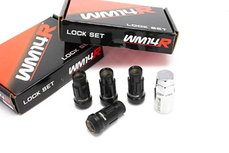 Wheel Mate WM14R 14x1.50 Wheel Locks Black 4 PCS - Side View