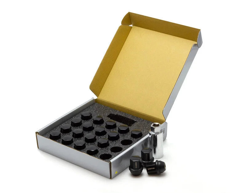 Wheel Mate WM14T Closed End Lug Nuts - QTY 20/Black - Side View