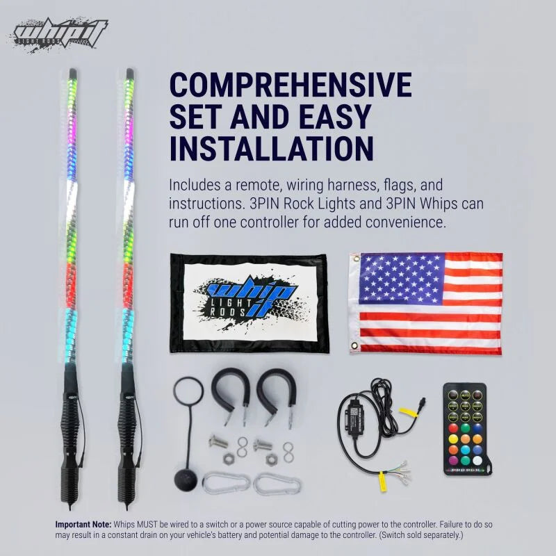 Whip It 5Ft Magnet Base w/ Spring Set - Additional View 8