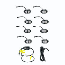 Load image into Gallery viewer, Whip It Led Rock Light 8 Pod - Side View