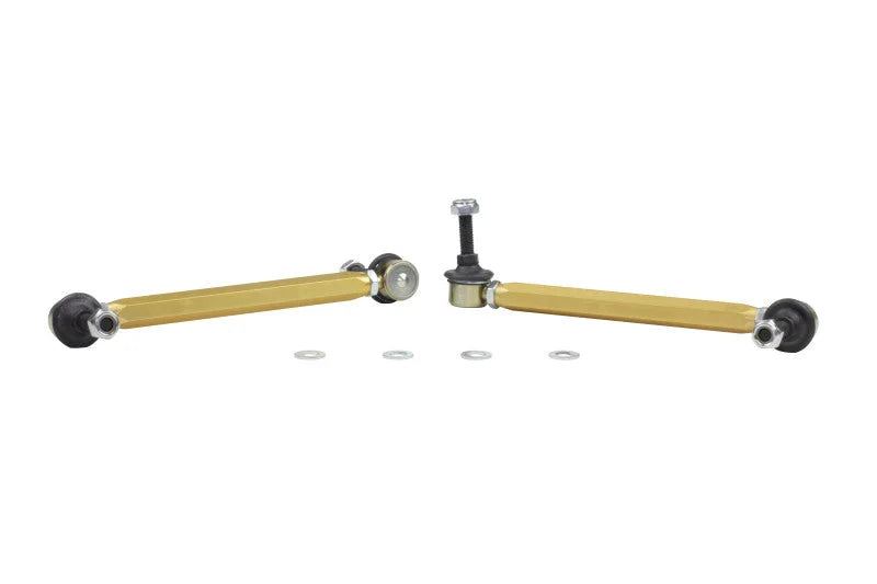 Whiteline 02-06 Mini Cooper S Front Swaybar link kit-Adjustable ball end links - Main Product View