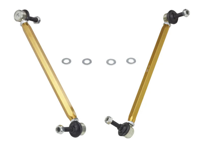 Whiteline 02-06 R53 & 06+ R56 Mini Cooper S  Front Swaybar link kit-adjustable ball end links - Side View
